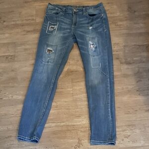 Grace In La Patched Distressed Jeans Size 30